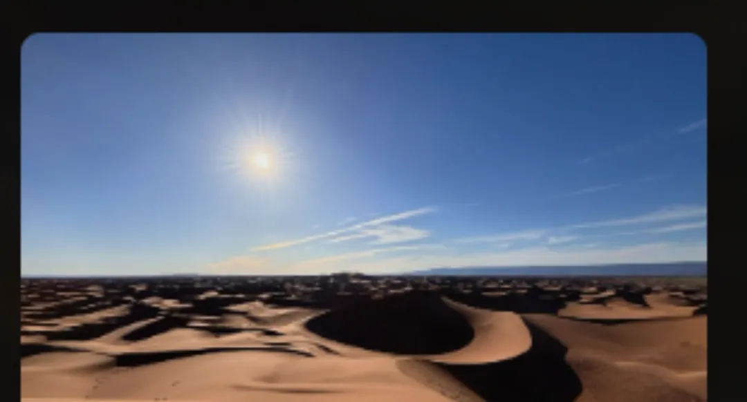 A nice picture of desert dunes