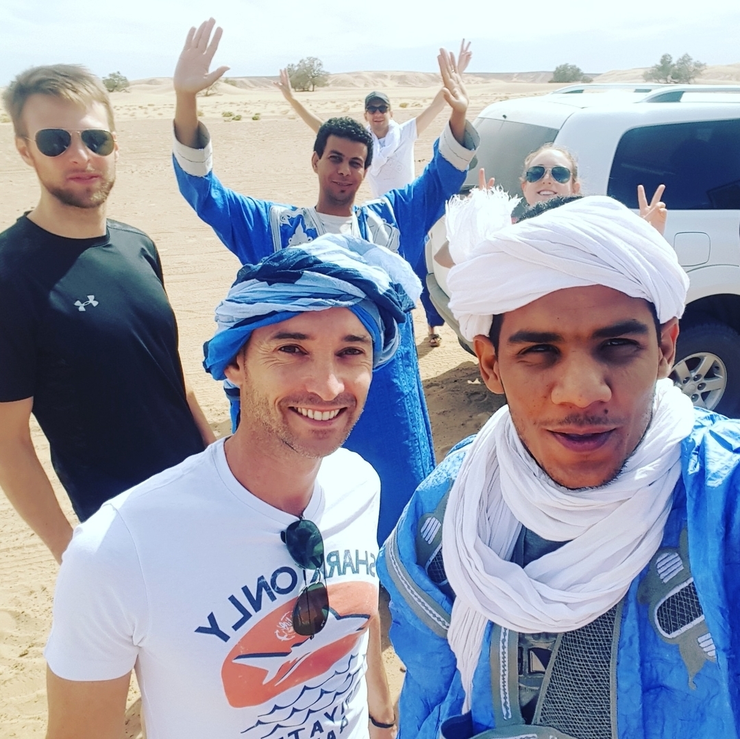 Aziz with Many Friends Selfie