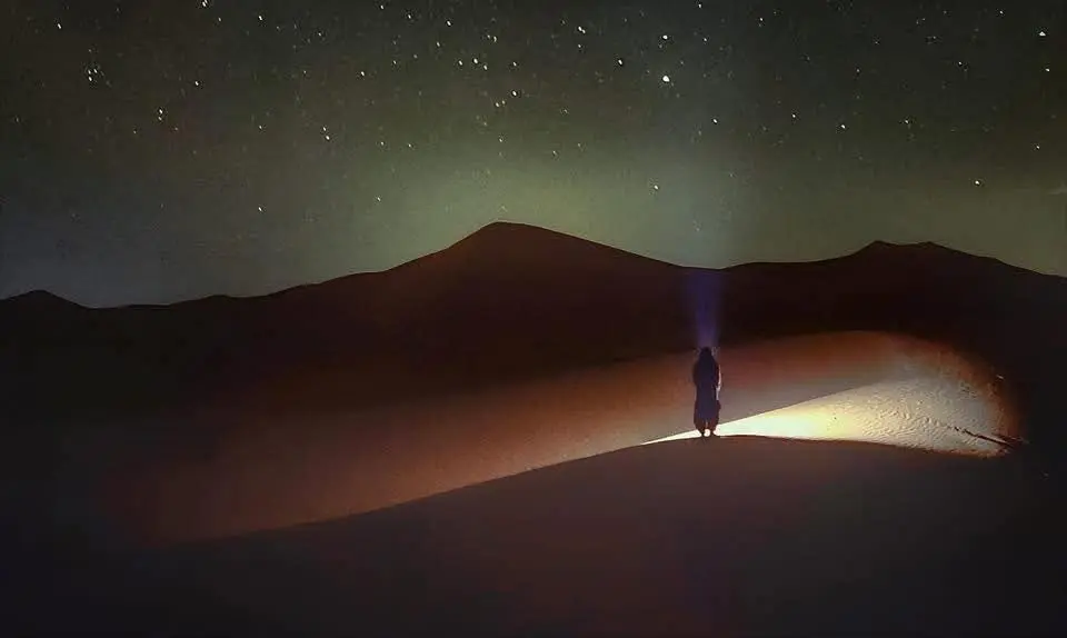 A beautiful scene in the Sahara desert.