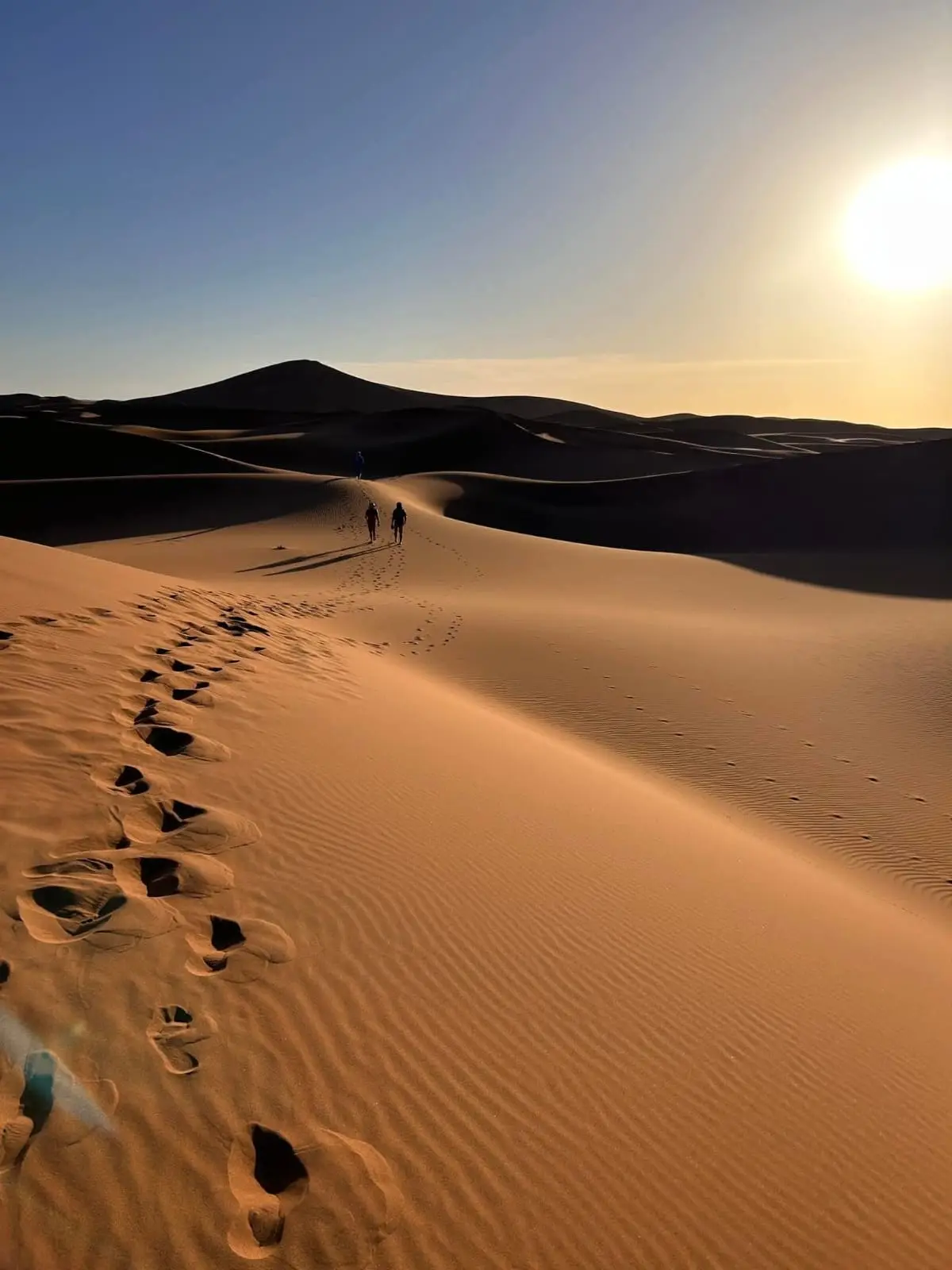 A beautiful scene in the Sahara desert.